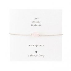BSABRZKW Gemstone bracelet Rose quartz.